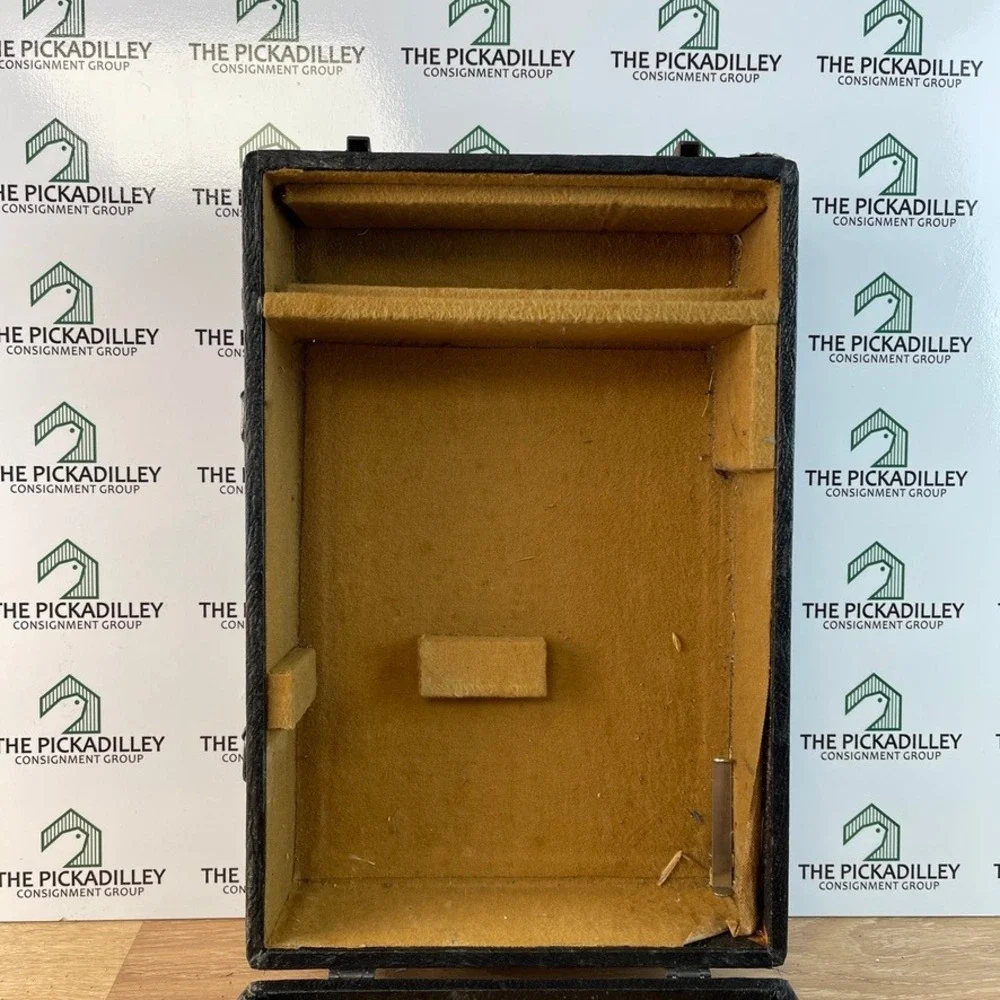 Vintage SVE Picturol Projector Case Black Hard Shell Carrying Box 1940s Chicago